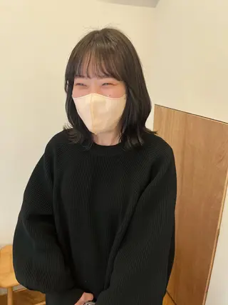 ミディアム 西山 紗耶香🪽 透明感カラー/ボブのヘアスタイル