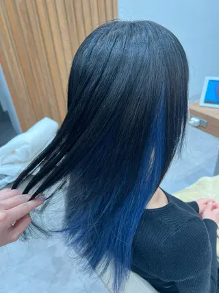 ロング カラー 一ノ瀬 蘭のヘアスタイル