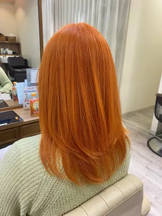 セミロング カラー 後藤 瀬奈のヘアスタイル