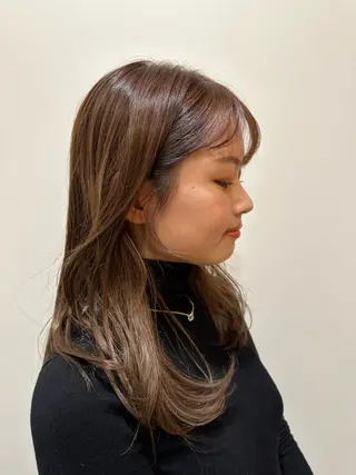 ミディアム カラー fiica （フィーカ）所属・金子侑史 /縮毛矯正の人のヘアスタイル