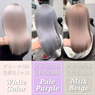 カラー 💗ツヤ髪ハイトーン 💗RIKOのヘアスタイル