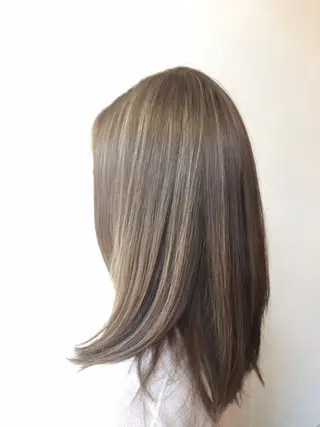 セミロング カラー 🎊ルービック 京橋店💛のヘアスタイル