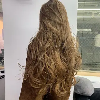 ロング ヘアアレンジ 韓国🤍ワンホンヘア みかん🇨🇳のヘアスタイル