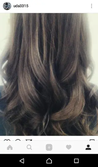 セミロング カラー 宇田川 直輝のヘアスタイル