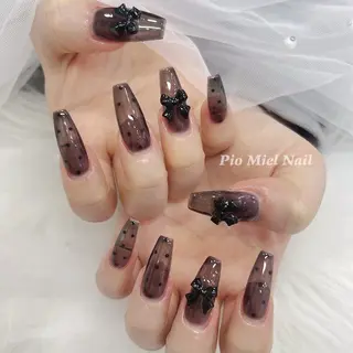 ネイル momo 長さだしのネイルデザイン