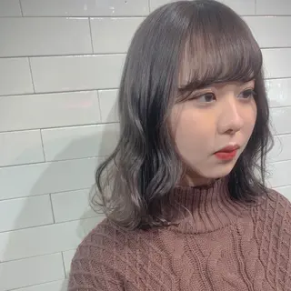 セミロング カラー ヘアアレンジ 🦋レイヤーカット ミドリカワ🦋のヘアスタイル
