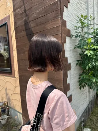 ミディアム カラー 梅津 桜子のヘアスタイル