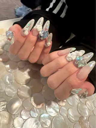 ネイル 0203ムニムサン 💙Harukaのネイルデザイン