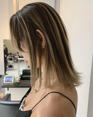 ミディアム パーマ 【公式】amble luxe池袋東口🩷のヘアスタイル