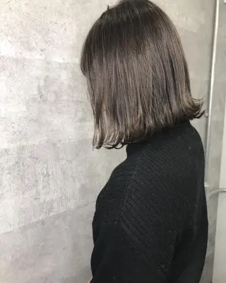 ミディアム カラー 髪質改善 中川　翔のヘアスタイル