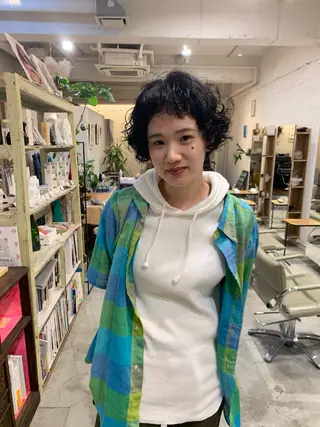 ミディアム パーマ 【takk】 ナカヤママサヨシのヘアスタイル