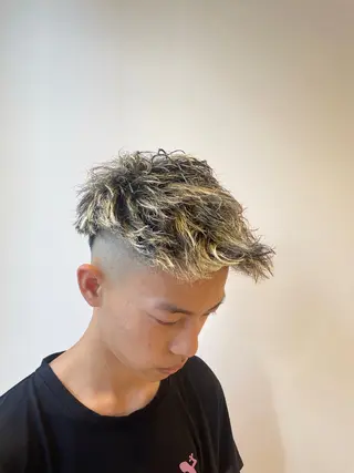 ミディアム メンズパーマ/カット / 古川　諒のヘアスタイル