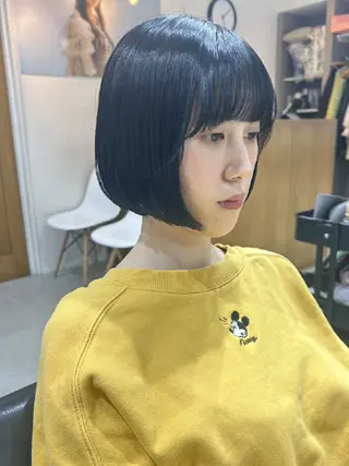ショート 🐝 朝ラク・扱いや すいボブ／専門🐝のヘアスタイル