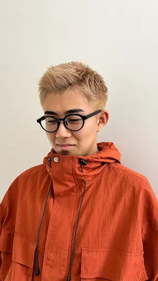 カラー メンズ メンズパーマ/ メッシュ📍ユリのヘアスタイル