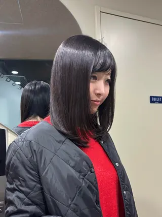 ミディアム ESQUISSE 堀合 駿輔のヘアスタイル