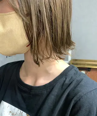 ミディアム カラー chouette/ 根本優希のヘアスタイル