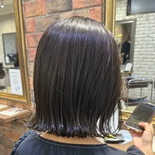 ミディアム カラー 髪質改善/縮毛矯正 💜COCORO💜のヘアスタイル