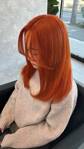 セミロング カラー 透明感カラー/高畑 /名古屋/山口航輝のヘアスタイル