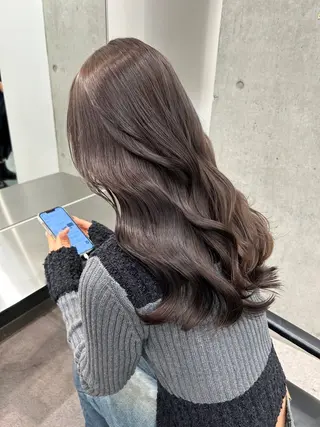 ロング カラー 藤平海音/fifth PARKのヘアスタイル
