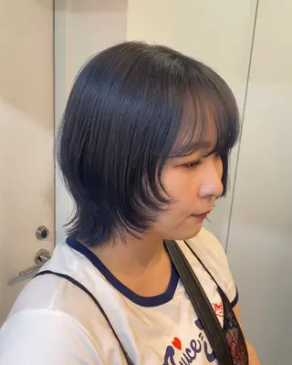 ショート sunc所属・梅田l大人韓国ヘア レイヤー×艶カラーのヘアスタイル