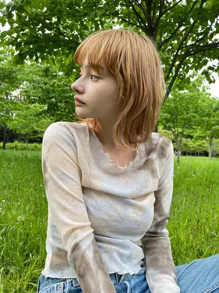 ミディアム chiharu ボブ/レイヤーのヘアスタイル