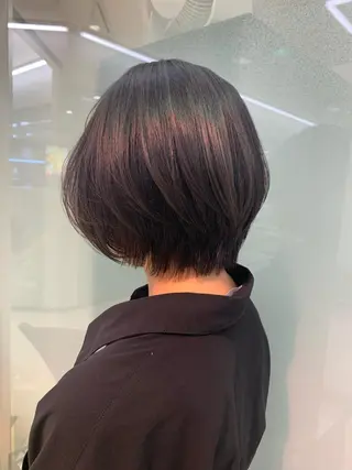 ショート カラー 似合わせカラー/艶 髪質改善/ヨシザキのヘアスタイル