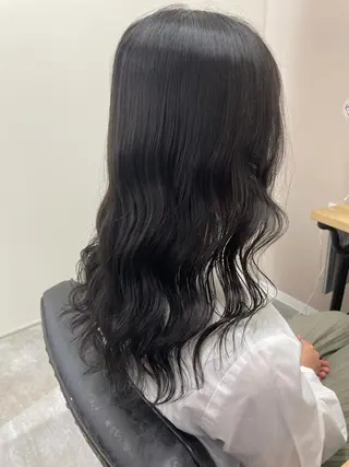 セミロング カラー 色白に見える暗髪 梅田・増田のヘアスタイル