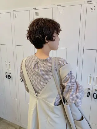 ショート パーマ サトウ リョウのヘアスタイル