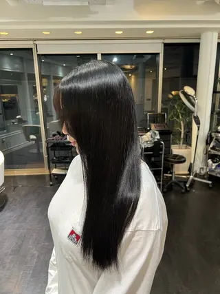 ロング パーマ 【髪質改善/縮毛矯正 /カラー】ホサカのヘアスタイル