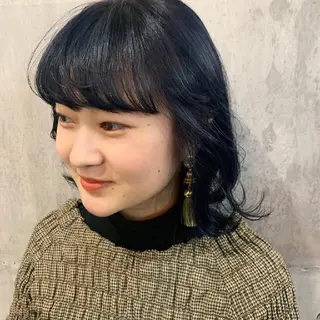 ミディアム カラー パーマ ヘアアレンジ メンズ ネイル キッズ マツエク・マツパ カラー特化サロン Eir心斎橋のヘアスタイル