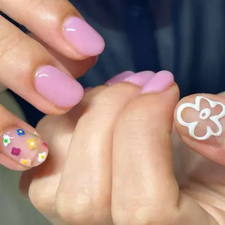 ネイル かわいいおつめ 林のネイルデザイン