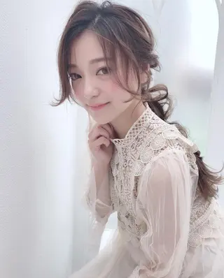 ロング カラー ヘアアレンジ 大嶋 伸吾のヘアスタイル