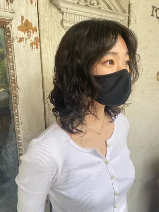 ミディアム パーマ お任せヘア☘️☘️ 及川渚のヘアスタイル
