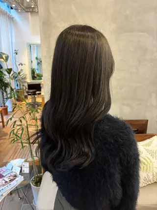 ミディアム カラー ヘアアレンジ 堀江 理帆/表参道のヘアスタイル