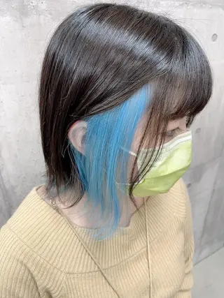 ミディアム カラー LUXBE LUCE 那覇小禄イオン店所属・LUXBE LUCE ひなののヘアスタイル