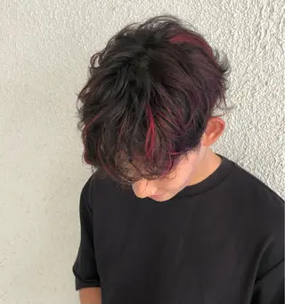 カラー メンズ Mayo/ダブルカラ メンズカット/カラーのヘアスタイル