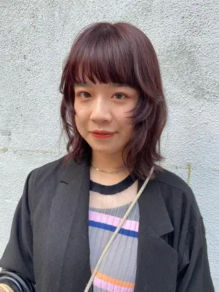 ミディアム カラー ヘアアレンジ Mirai 🧸のヘアスタイル