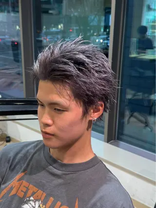 ショート カラー メンズ メンズ特化/ センターパート/八谷のヘアスタイル