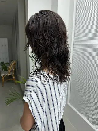 ミディアム パーマ アカリ /パーマスタイルのヘアスタイル