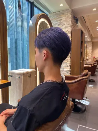 カラー メンズ 韓国ヘア/銀座/艶髪 /MINX/ウチダのヘアスタイル
