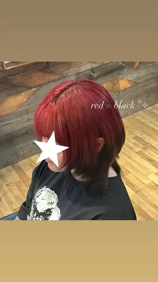 ミディアム カラー Agu academy YAMAGATA所属・松浦 そよかのヘアスタイル