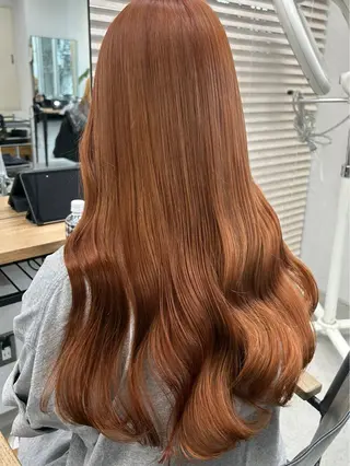 ロング カラー ヘアアレンジ 韓国/ハイトーン/ ボブ🎀MIKU🎀のヘアスタイル