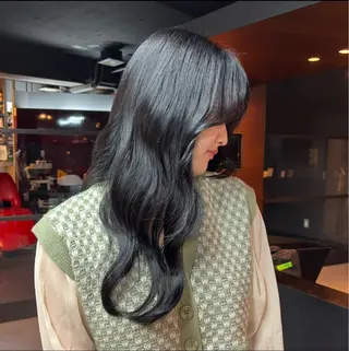 ロング いなおか かなとのヘアスタイル