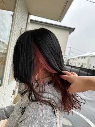 ミディアム カラー 🪼高評価🪼 💎柴崎の藤咲💎のヘアスタイル