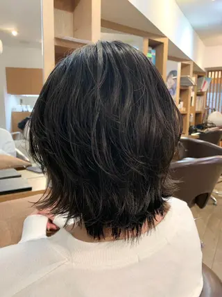 ショート パーマ エンドウ ミノリ🤎 /半個室/レイヤーのヘアスタイル