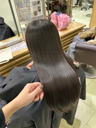 ミディアム 縮毛矯正/レイヤー /カラー🎀おぐりンのヘアスタイル