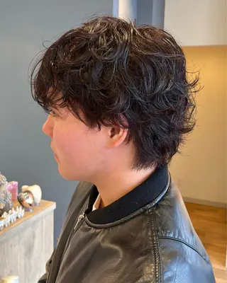 パーマ メンズ セジールヘアメゾン所属・韓国レイヤー/透明感 カラー🐈曾根高のヘアスタイル