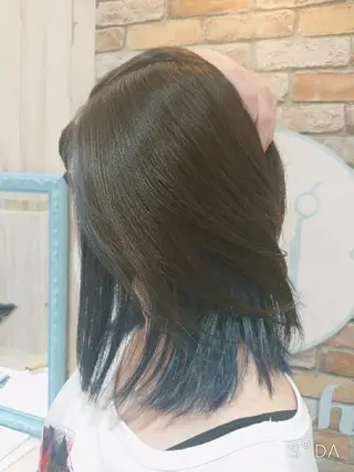 ミディアム カラー GO TODAY SHAiRE SALON キラリトギンザ店所属・🐱higajo🐱 比嘉門(ヒガジョウ)のヘアスタイル