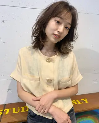 ミディアム パーマ 【takk】 ナカヤママサヨシのヘアスタイル