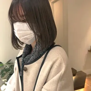 ショート カラー ボブ/レイヤー/ケア パーマ/リュウタのヘアスタイル